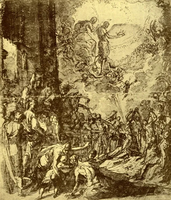 Framed Print : Study for the Martydom of St Stephen, by Tintoretto, 1913. Artist: Jacopo Tintoretto Framed Print : Study for the Martydom of St Stephen, by Tintoretto, 1913. Artist: Jacopo Tintoretto
