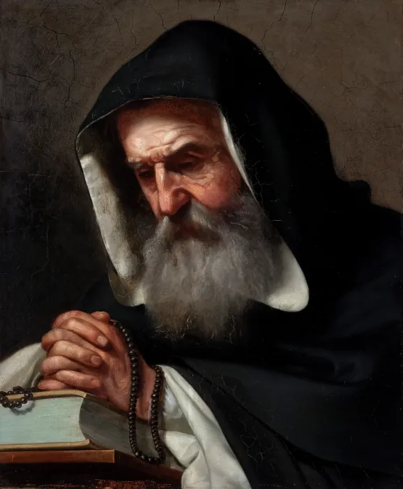 Framed Print : Study of a Monk, 1856. Creator: Tadeusz Gorecki Framed Print : Study of a Monk, 1856. Creator: Tadeusz Gorecki