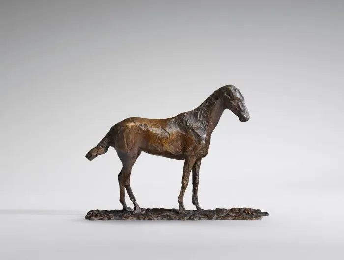 Framed Print : Study of a Mustang, original wax 1860s, cast by 1921. Creator: Edgar Degas Framed Print : Study of a Mustang, original wax 1860s, cast by 1921. Creator: Edgar Degas