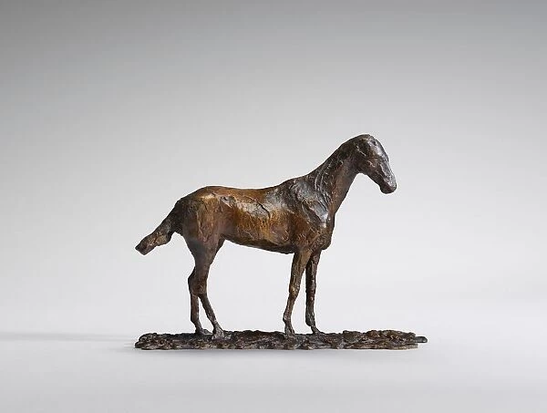 Study of a Mustang, original wax 1860s, cast by 1921. Creator: Edgar Degas