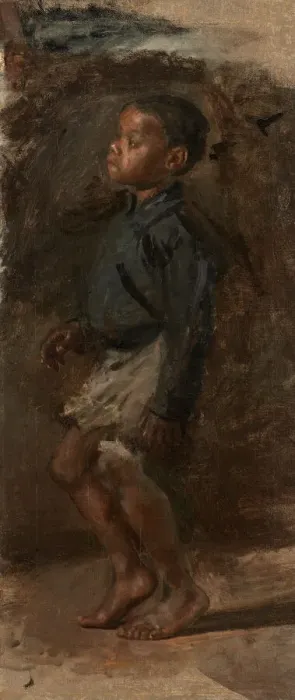 Framed Print : Study for Negro Boy Dancing': The Boy, probably 1877. Creator: Thomas Eakins Framed Print : Study for Negro Boy Dancing': The Boy, probably 1877. Creator: Thomas Eakins