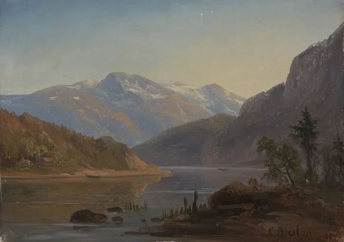 Framed Print : Study from Norway, probably between 1840 and 1845. Creator: Chrystian Breslauer Framed Print : Study from Norway, probably between 1840 and 1845. Creator: Chrystian Breslauer