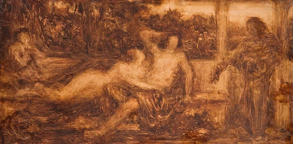 Study of Nude and Draped Figures, 1880. Creator: Henry Wallis