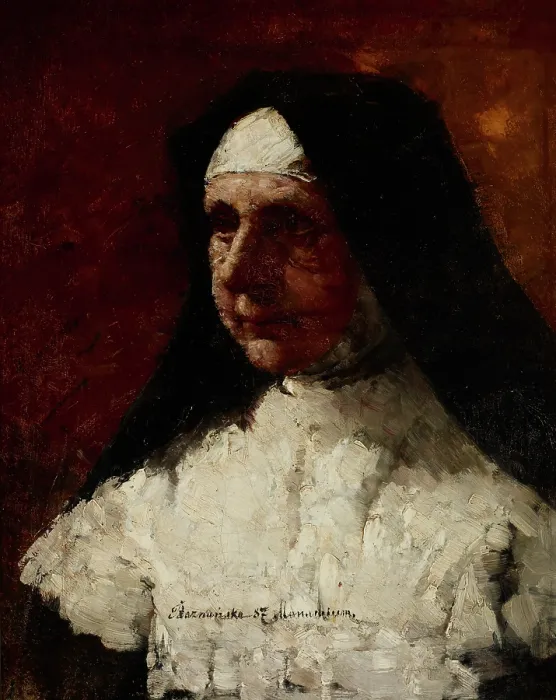 Framed Print : Study of a Nun, 1887. Creator: Olga Boznanska Framed Print : Study of a Nun, 1887. Creator: Olga Boznanska
