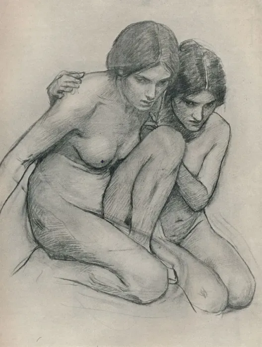 Framed Print : Study for The Nymphs Finding the Head of Orpheus, c1899 Artist: John William Waterhouse Framed Print : Study for The Nymphs Finding the Head of Orpheus, c1899 Artist: John William Waterhouse