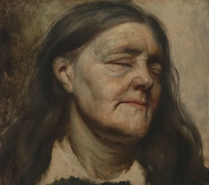 Framed Print : Study of an Old Woman, c.1856-c.1857. Creator: Matthijs Maris Framed Print : Study of an Old Woman, c.1856-c.1857. Creator: Matthijs Maris