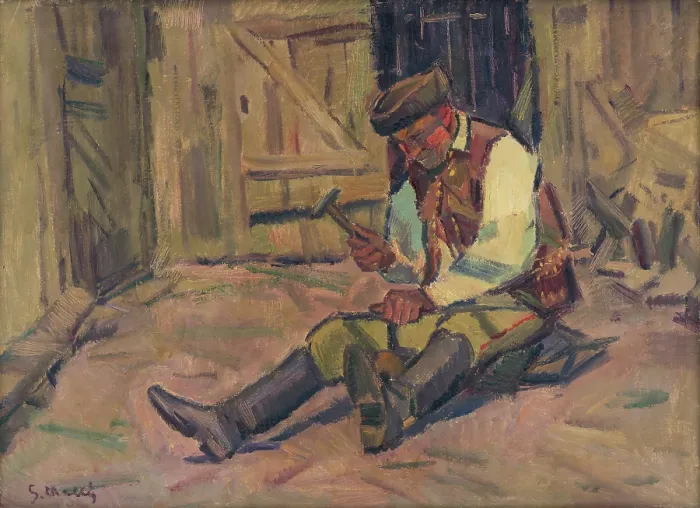 Framed Print : Study for the Painting Farrier, around 1935. Creator: Gustav Mally Framed Print : Study for the Painting Farrier, around 1935. Creator: Gustav Mally