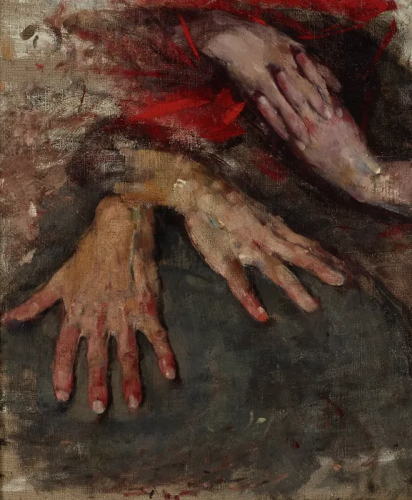 Framed Print : Study of Two Pairs of Hands, between 1886-1890. Creator: Olga Boznanska Framed Print : Study of Two Pairs of Hands, between 1886-1890. Creator: Olga Boznanska