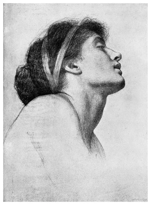 Framed Print : Study for Paolo and Francesca, 1895 Framed Print : Study for Paolo and Francesca, 1895
