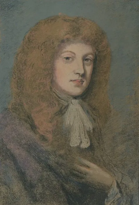 Framed Print : Study in Pastel, 17th century. Artist: Peter Lely Framed Print : Study in Pastel, 17th century. Artist: Peter Lely