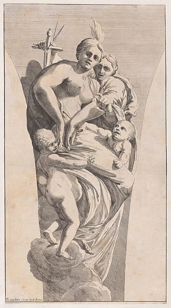 Study for a pendentive depicting Justice and Charity, 1630-50