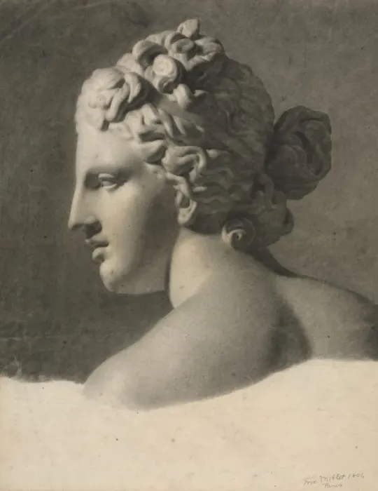 Framed Print : Study of a Plaster Cast (a la bosse), 1806. Creator: Frederic Millet (French, 1786-1859) Framed Print : Study of a Plaster Cast (a la bosse), 1806. Creator: Frederic Millet (French, 1786-1859)