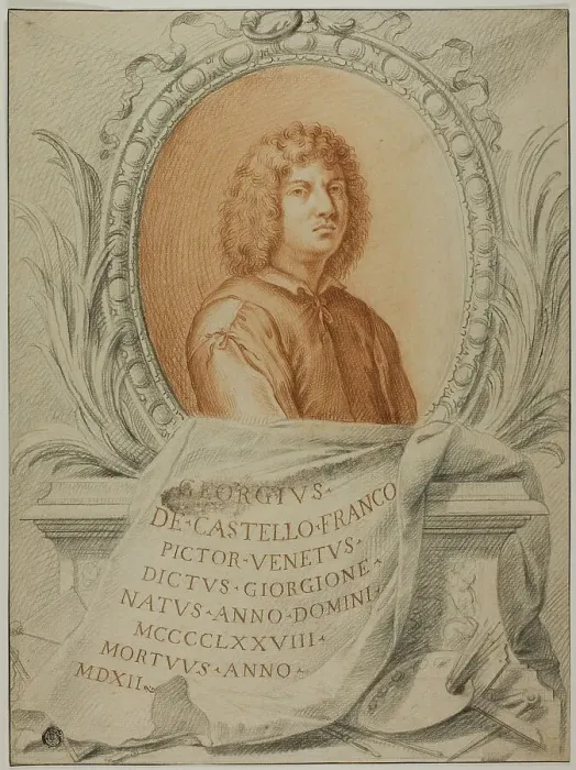 Framed Print : Study for Portrait of Giorgione, c.1724. Creator: Filippo Germisoni Framed Print : Study for Portrait of Giorgione, c.1724. Creator: Filippo Germisoni