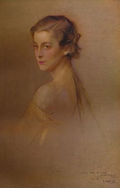 Study Portrait of HRH the Duchess of Kent, 1934 (1935). Artists: Fulop Laszlo, Philip A de Laszlo