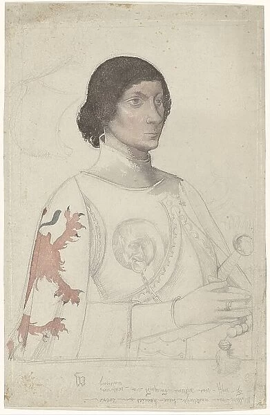 Study after the portrait of a lord of Naaldwijk, 1869-1925. Creator: Antoon Derkinderen