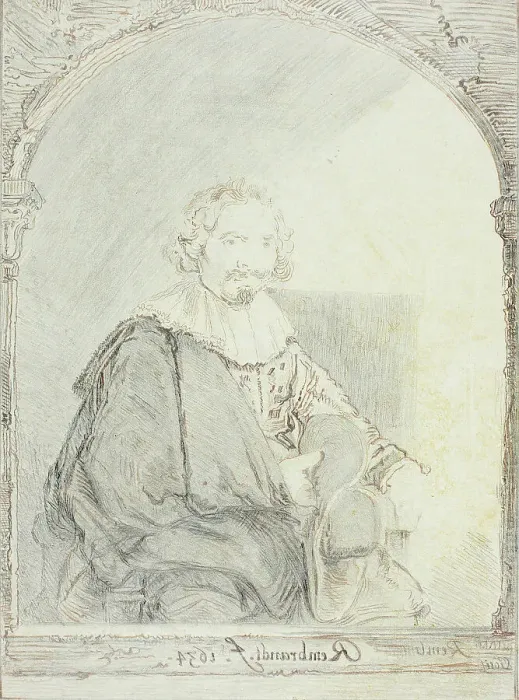 Framed Print : Study for Portrait of a Man in an Arm Chair, from Collection d'imitations de Dessins... c.1821. Creator: Christian Josi Framed Print : Study for Portrait of a Man in an Arm Chair, from Collection d'imitations de Dessins... c.1821. Creator: Christian Josi