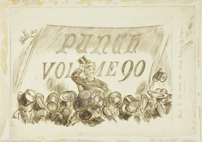 Framed Print : Study for Punch, Volume 90, 1886. Creator: Charles Samuel Keene Framed Print : Study for Punch, Volume 90, 1886. Creator: Charles Samuel Keene
