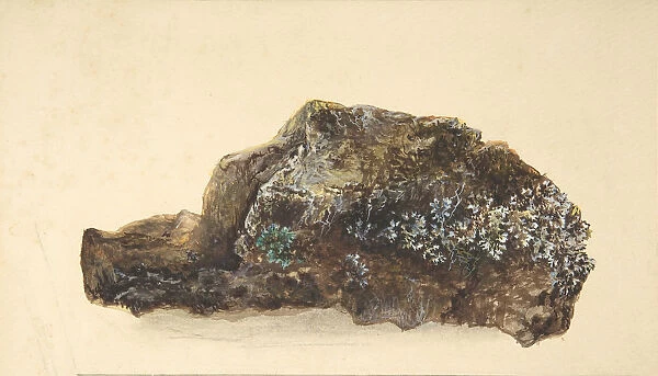 Study of a Rock, early 19th century. Creator: Anon