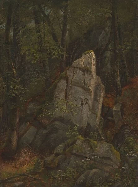 Study of Rocks in Pearsons Ravine, mid-1850s. Creator: Asher Brown Durand