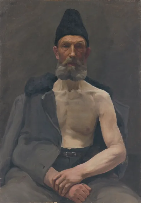 Framed Print : Study of a Russian captive, 1922. Creator: Ladislav Treskon Framed Print : Study of a Russian captive, 1922. Creator: Ladislav Treskon