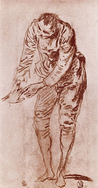 A study in Sanguine, 1913. Artist: Jean-Antoine Watteau