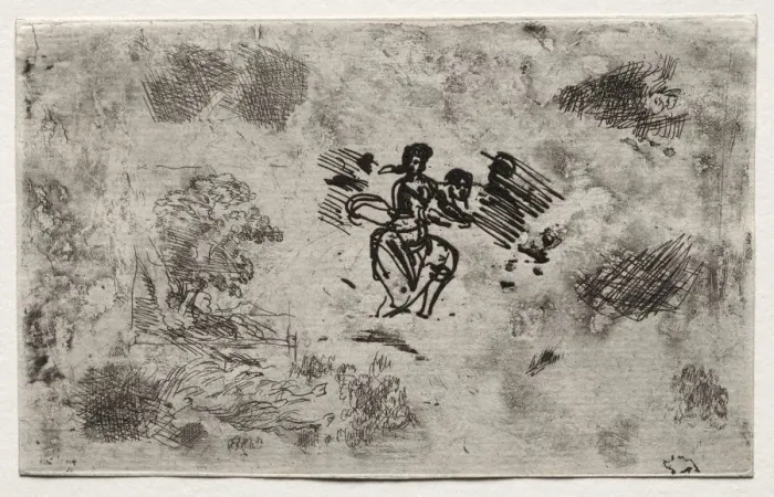 Framed Print : Study of a Seated Woman and other Sketches. Creator: Claude Lorrain (French, 1604-1682) Framed Print : Study of a Seated Woman and other Sketches. Creator: Claude Lorrain (French, 1604-1682)