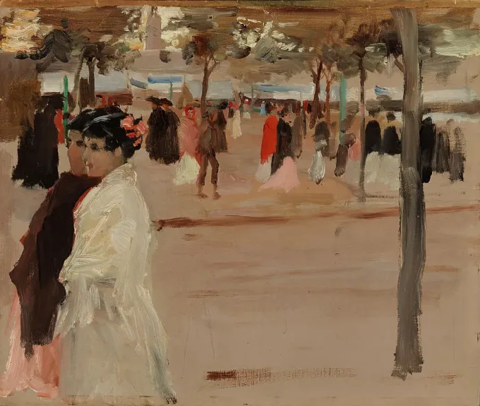 Framed Print : Study for the Shore Road, Seville, 1881. Creator: Albert Edelfelt Framed Print : Study for the Shore Road, Seville, 1881. Creator: Albert Edelfelt
