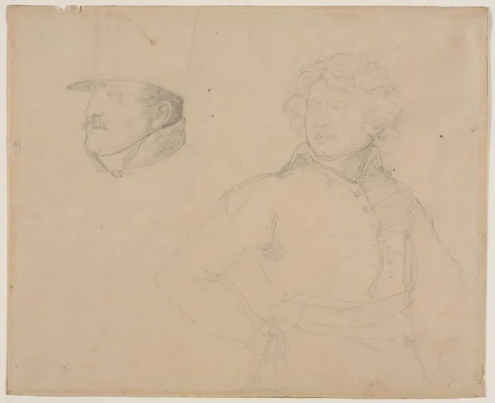 Framed Print : Study of Two Soldiers, 1818-1819. Creator: Theodore Gericault (French, 1791-1824) Framed Print : Study of Two Soldiers, 1818-1819. Creator: Theodore Gericault (French, 1791-1824)