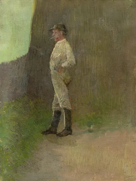 Framed Print : Study of a Standing Lad in the Boots, 1880-1900. Creator: Ladislav Mednyanszky Framed Print : Study of a Standing Lad in the Boots, 1880-1900. Creator: Ladislav Mednyanszky