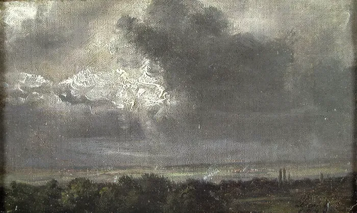 Framed Print : Study of Storm Clouds, 1840. Creator: Johan Christian Dahl Framed Print : Study of Storm Clouds, 1840. Creator: Johan Christian Dahl