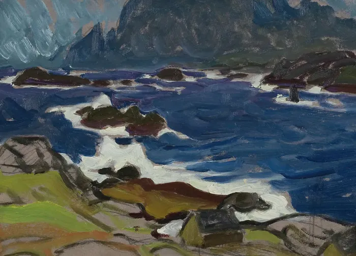 Framed Print : Study during a Storm. From Lofoten, 1930. Creator: Anna Katarina Boberg Framed Print : Study during a Storm. From Lofoten, 1930. Creator: Anna Katarina Boberg