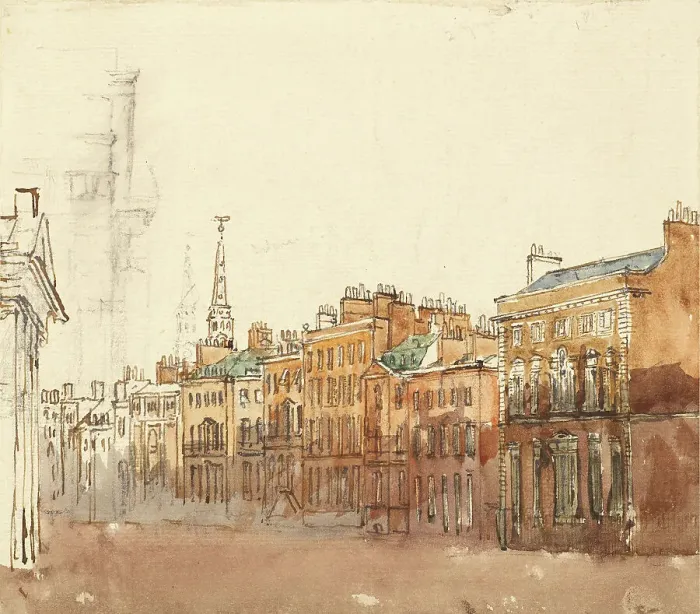 Framed Print : Study of a Street, c1840s. Creator: David Cox the Elder
