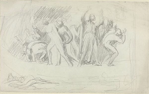 Study for 'The Deluge', 1790s. Creator: George Romney. Study for 'The Deluge', 1790s. Creator: George Romney