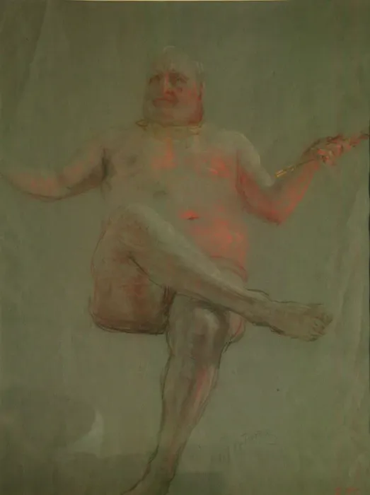 Framed Print : Study for Get Thee Hence, Satan!, 1890s. Artist: Repin, Ilya Yefimovich (1844-1930) Framed Print : Study for Get Thee Hence, Satan!, 1890s. Artist: Repin, Ilya Yefimovich (1844-1930)