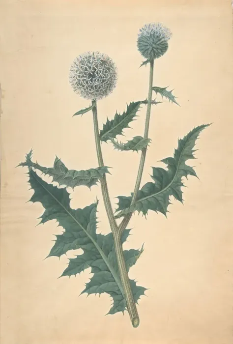 Framed Print : Study of a Thistle, before 1822. Creator: James Sowerby Framed Print : Study of a Thistle, before 1822. Creator: James Sowerby