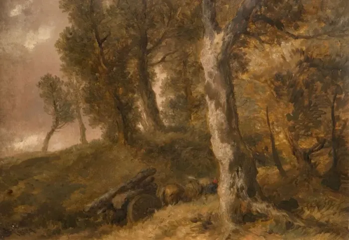 Framed Print : Study of Trees, 1874. Creator: Sir John Gilbert Framed Print : Study of Trees, 1874. Creator: Sir John Gilbert