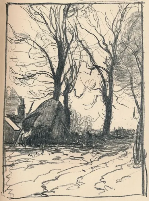Framed Print : Study of Trees, Sompting, Sussex, c19th century. Artist: Frank Mura Framed Print : Study of Trees, Sompting, Sussex, c19th century. Artist: Frank Mura