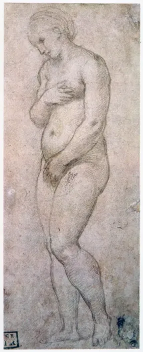 Framed Print : Study of Venus, c1500-1520. Artist: Raphael Framed Print : Study of Venus, c1500-1520. Artist: Raphael