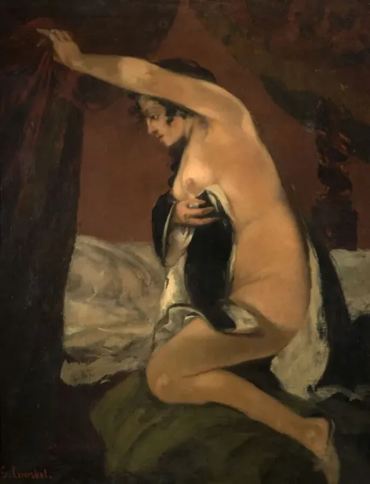 Framed Print : Study for Venus in Venus and Psyche, 1865. Creator: Gustave Courbet Framed Print : Study for Venus in Venus and Psyche, 1865. Creator: Gustave Courbet
