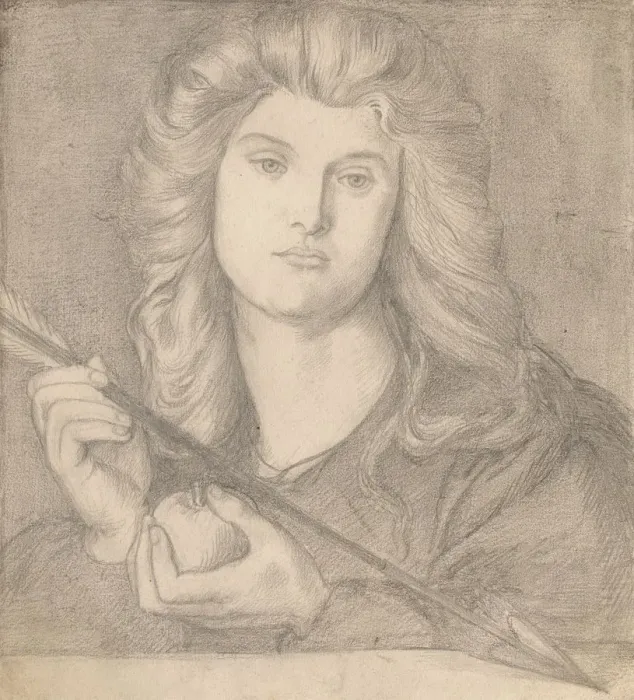 Framed Print : Study for Venus Verticordia. Creator: Dante Gabriele Rossetti (British, 1828-1882) Framed Print : Study for Venus Verticordia. Creator: Dante Gabriele Rossetti (British, 1828-1882)