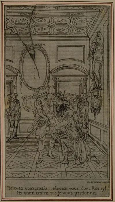 Framed Print : Study for Vignette-Frontispiece of Colles La Partie de Chasse de Henri IV Framed Print : Study for Vignette-Frontispiece of Colles La Partie de Chasse de Henri IV