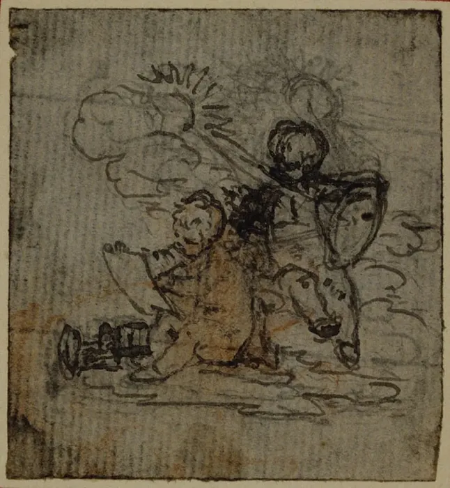Framed Print : Study for Vignette-Frontispiece of Tacitus Tibere Framed Print : Study for Vignette-Frontispiece of Tacitus Tibere