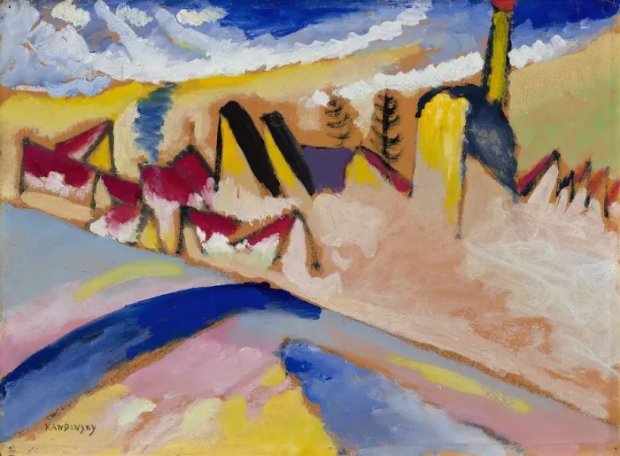 Framed Print : Study for Winter No. II, 1910-1911. Creator: Kandinsky, Wassily Vasilyevich (1866-1944) Framed Print : Study for Winter No. II, 1910-1911. Creator: Kandinsky, Wassily Vasilyevich (1866-1944)