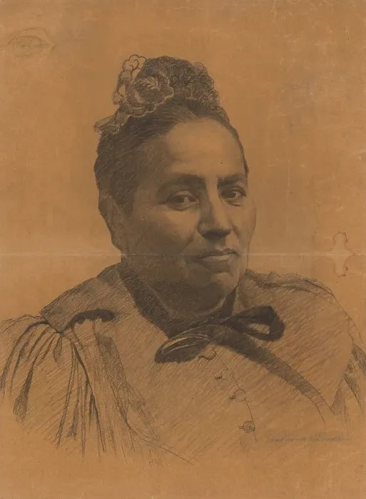 Framed Print : Study of a woman, 1905-1907. Creator: Ferdinand Katona Framed Print : Study of a woman, 1905-1907. Creator: Ferdinand Katona
