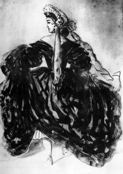 Framed Print : Study of a Woman, 19th century, (1930). Artist: Constantin Guys Framed Print : Study of a Woman, 19th century, (1930). Artist: Constantin Guys
