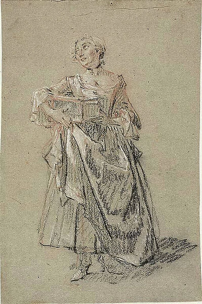 Study of a Woman, c. 1743. Creator: Nicolas Lancret