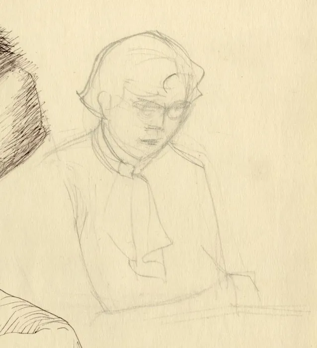 Framed Print : Study of a woman, c1951. Creator: Shirley Markham