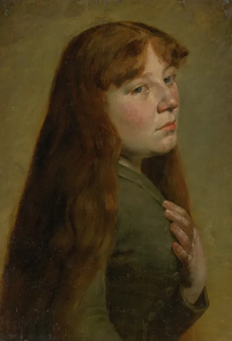 Framed Print : Study of a Woman from Three Quarters Profile, 1895-1896. Creator: Jozef Hanula Framed Print : Study of a Woman from Three Quarters Profile, 1895-1896. Creator: Jozef Hanula