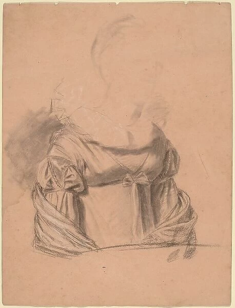 Study of a Woman's Dress, probably c. 1820. Creator: John Vanderlyn