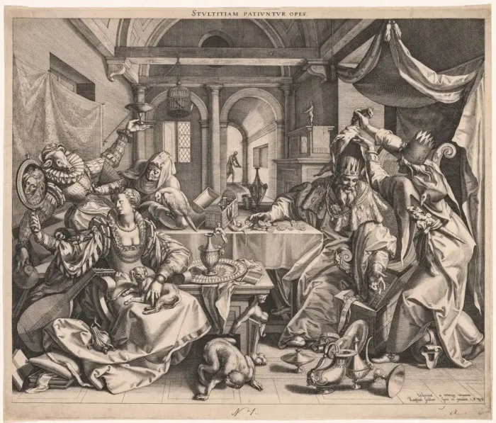 Framed Print : Stultitiam patiuntur opes (Wealth permits Stupidity), or, Allegory of Wealth, Lust Framed Print : Stultitiam patiuntur opes (Wealth permits Stupidity), or, Allegory of Wealth, Lust
